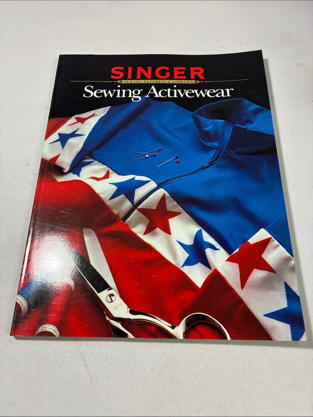 SINGER Sewing Activewear Book - Blue and Red Cover